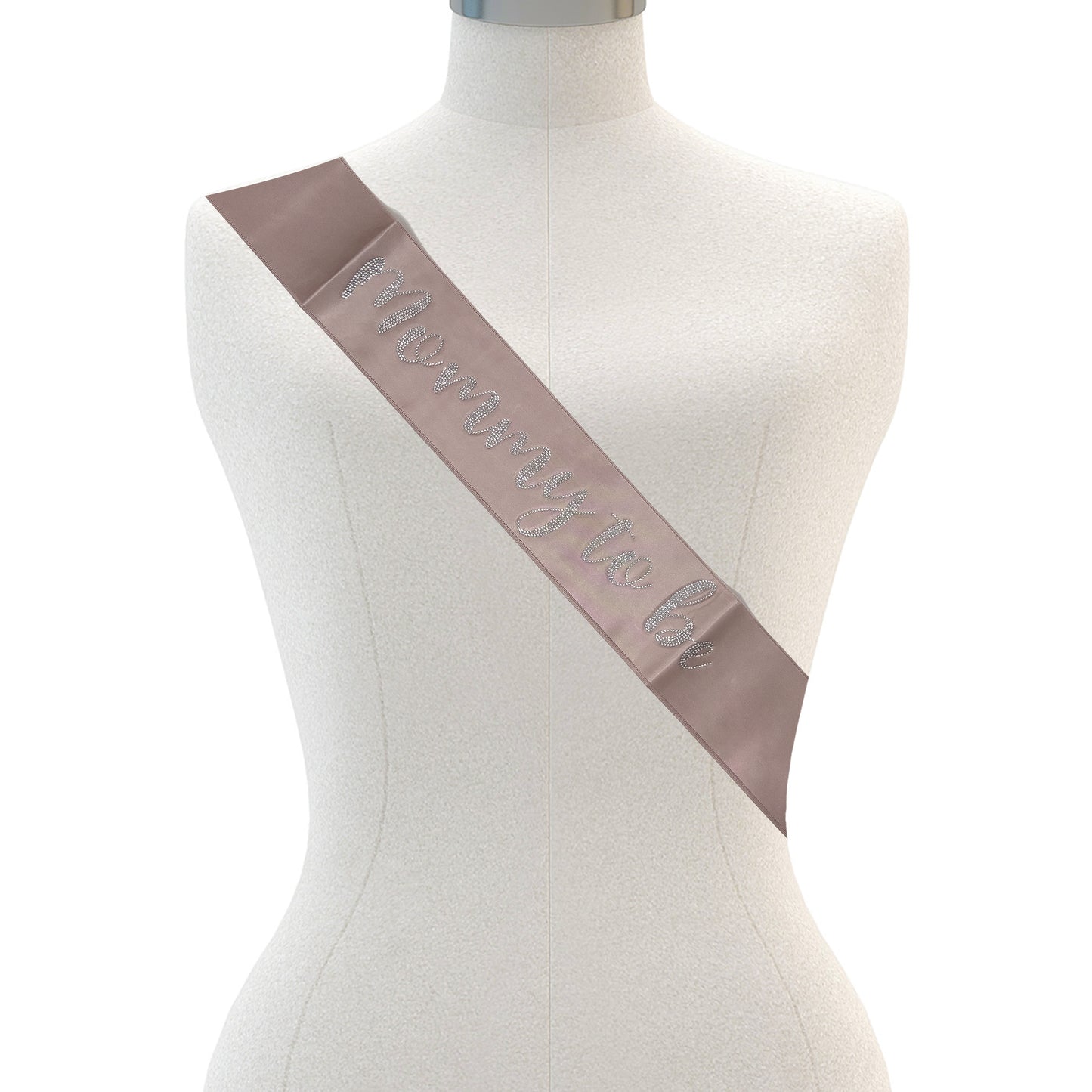 Dusty Rose Mommy to Be Sash