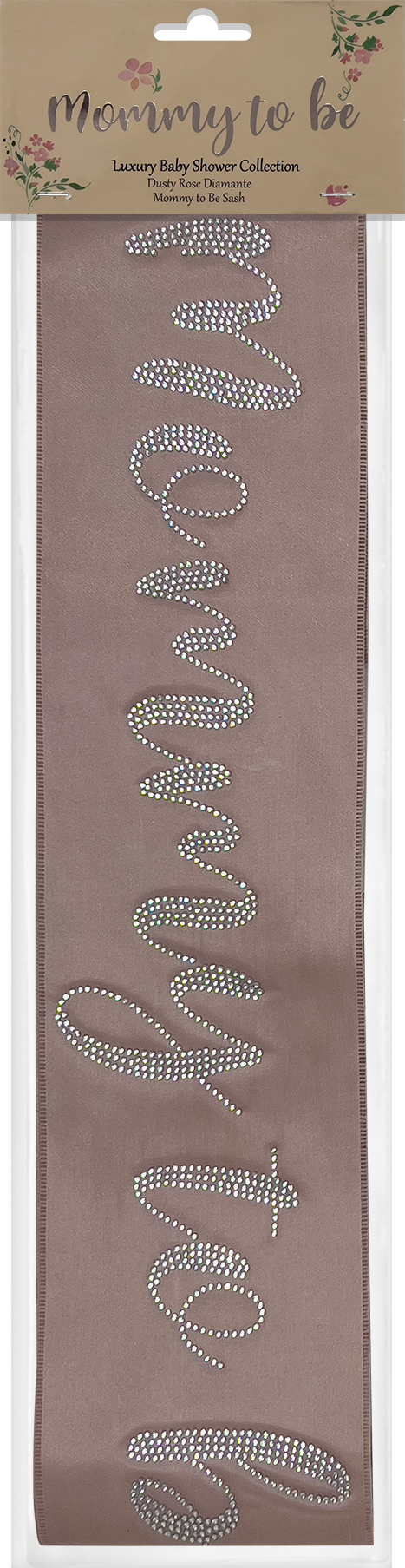 Dusty Rose Mommy to Be Sash