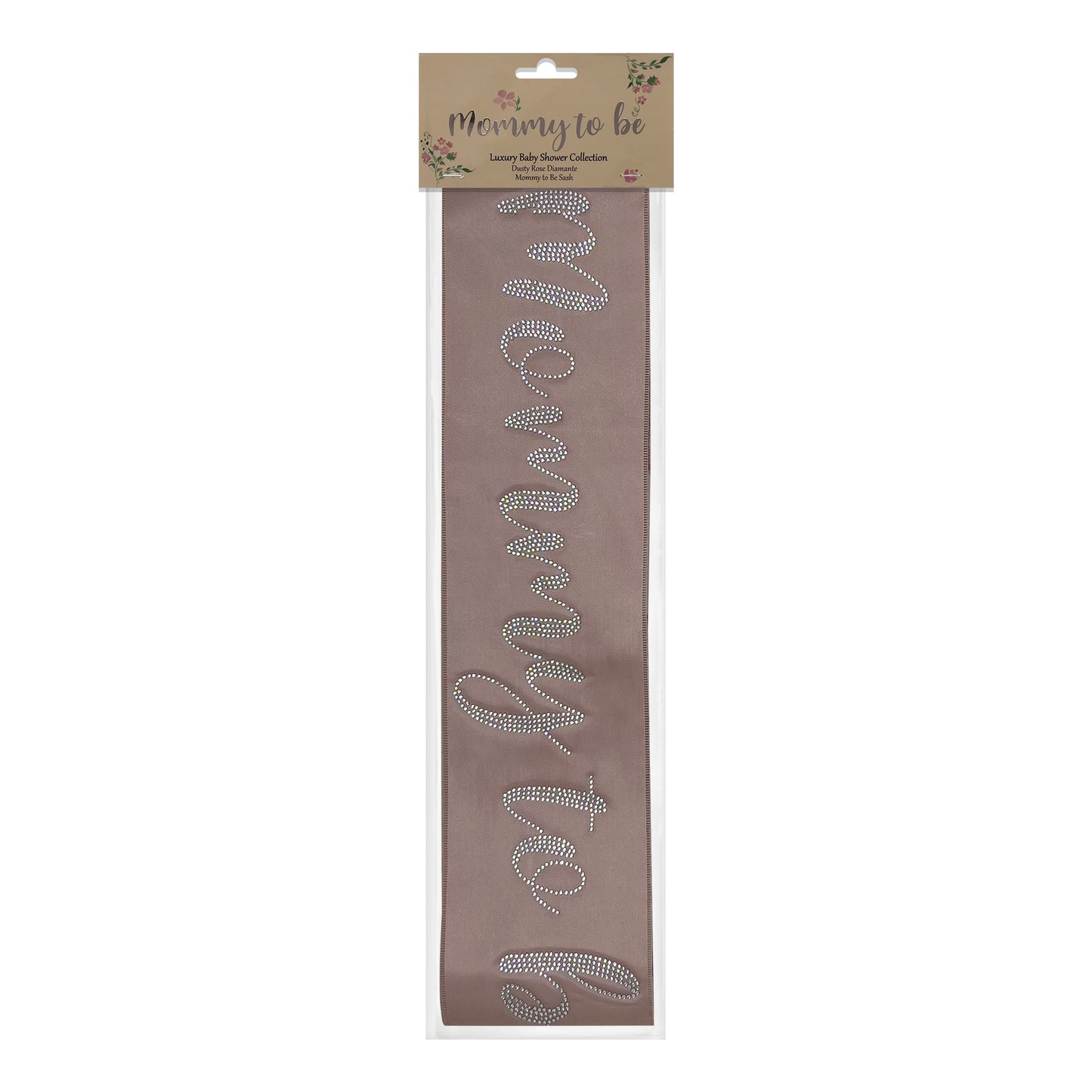 Dusty Rose Mommy to Be Sash