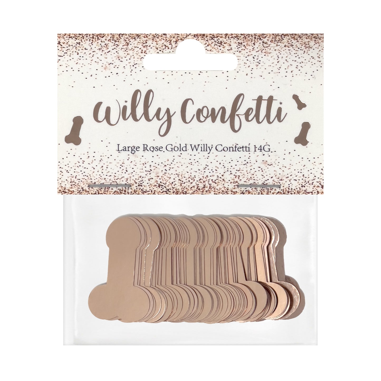Rose Gold Willy Confetti