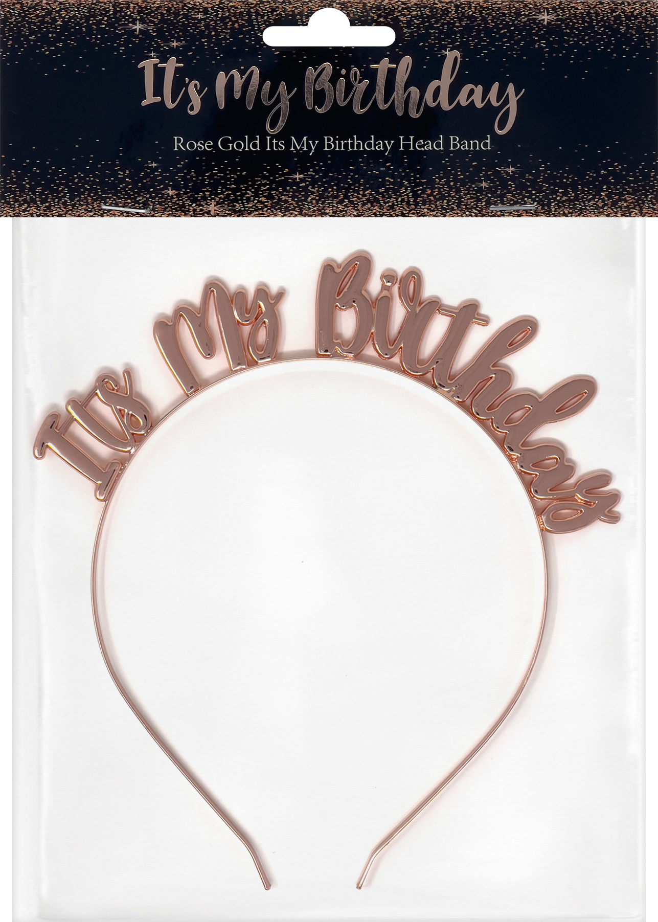 Rose Gold Its My Birthday Headband