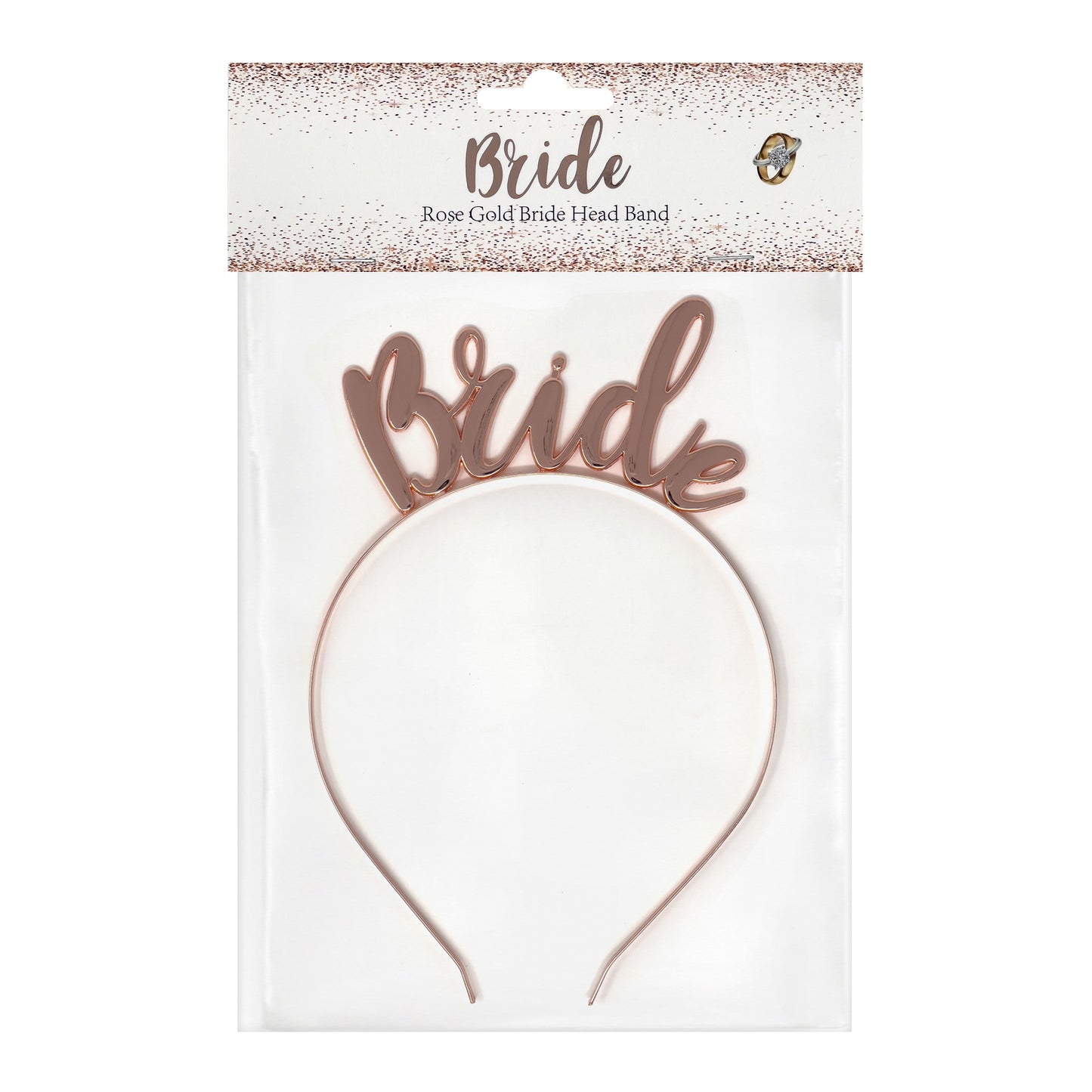 Rose Gold Bride Headband
