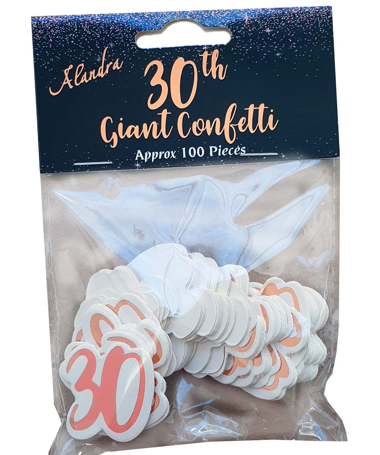 Big Size Rose Gold 30 Confetti