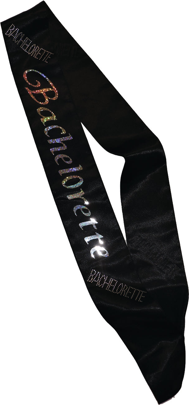 Black Bachelorette Sash