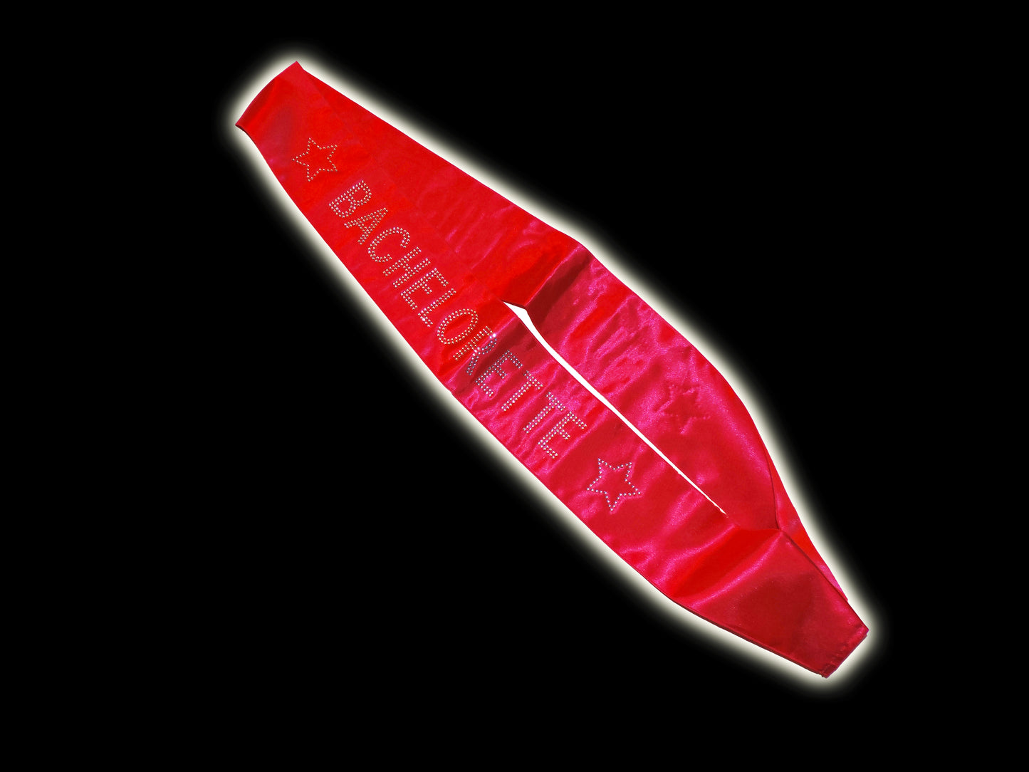 Hot Pink Bachelorette Sash with Decorative Stone