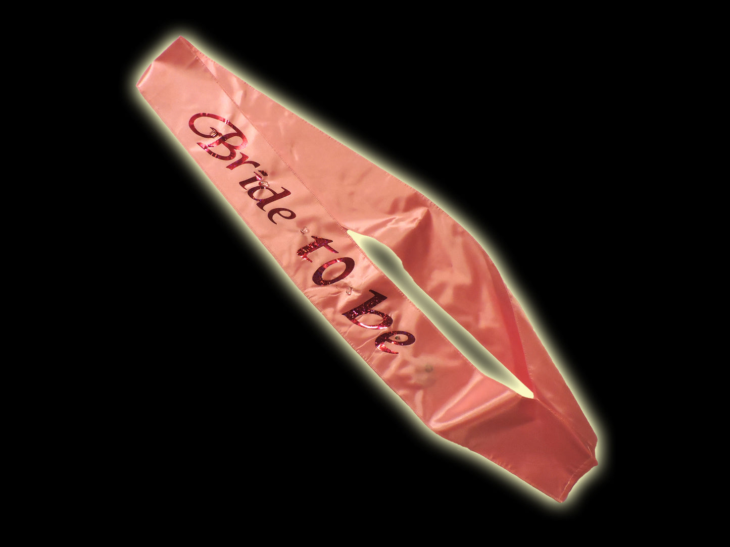 Flashing Pink Bride To Be Sash