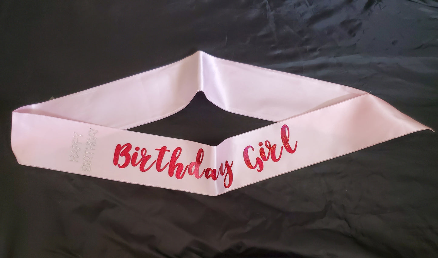 Pink Birthday Girl Sash