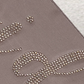 Dusty Rose Bride Sash with luxury decoratvie stone script logo
