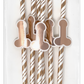 Rose Gold Willy Straws