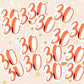 Big Size Rose Gold 30 Confetti