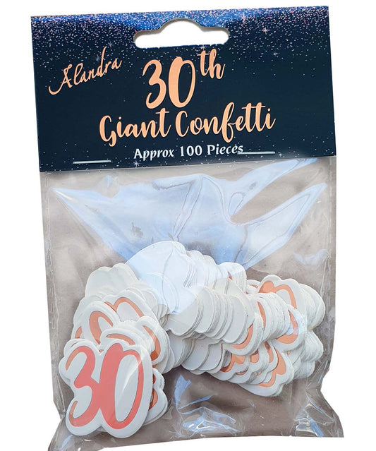 Big Size Rose Gold 30 Confetti