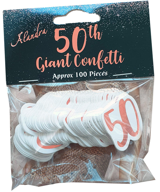 Big Size Rose Gold 50 Confetti