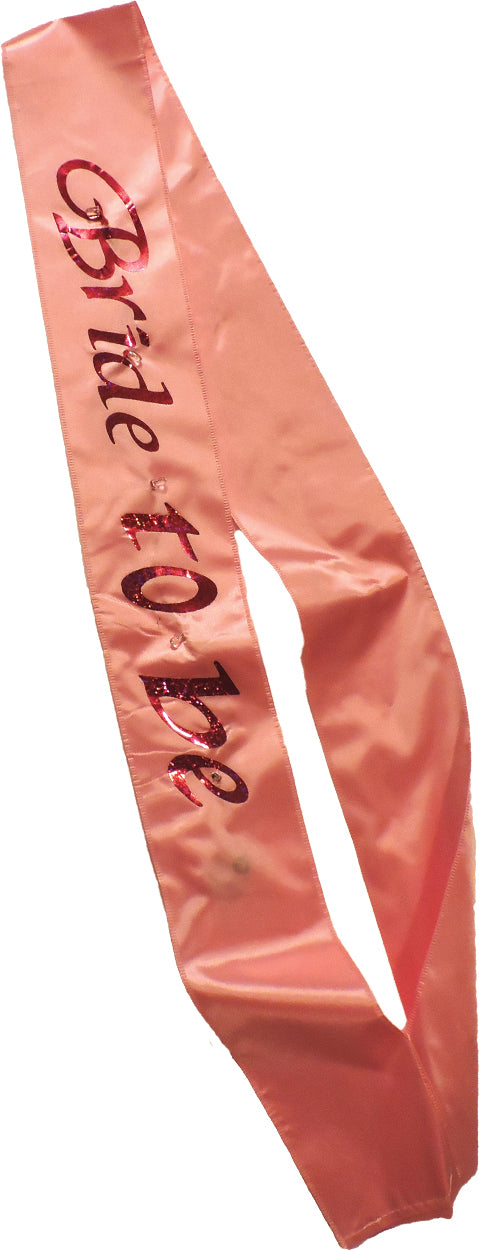 Flashing Pink Bride To Be Sash