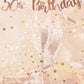 50th Birthday Rose Gold Letter Script Banner