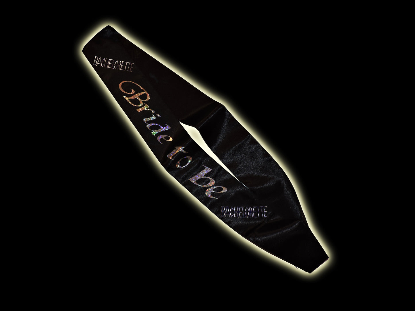 Black Bride To Be Sash
